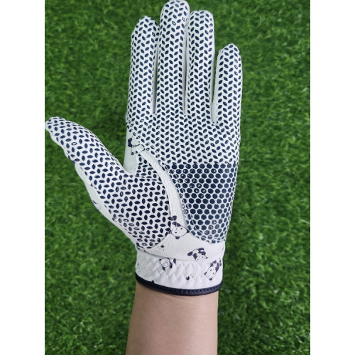 高爾夫手套女款秋季 防滑耐磨透氣練習手套進口超纖布料防滑顆粒