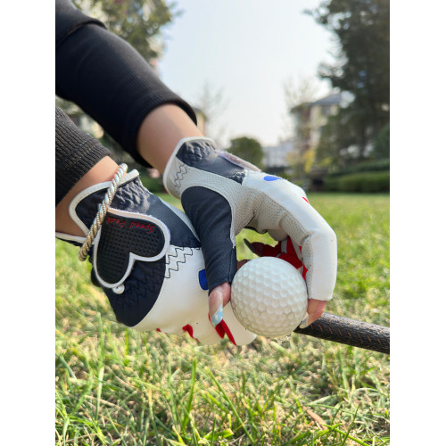 韓國高爾夫手套女士露指觸控螢幕防曬透氣雙手防滑耐磨騎行golf球用品