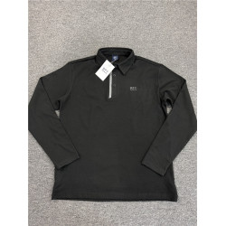 韓版 高爾夫長袖 男 T恤 秋冬 彈力 帶絨加厚