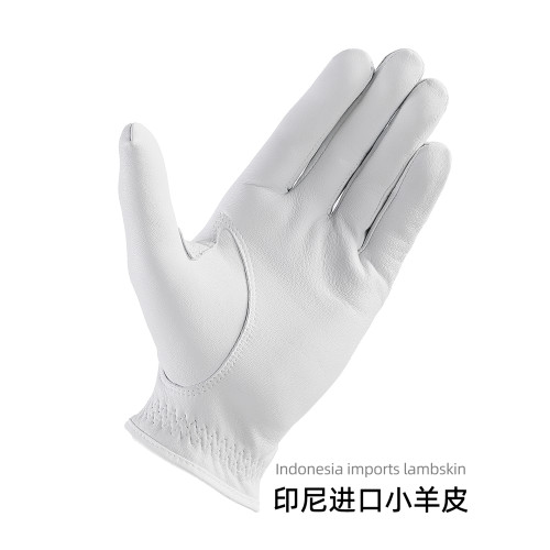 新款TYGOLF高爾夫手套男士全羊皮帶馬克舒適透氣防滑高爾夫球手套