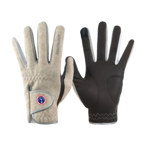 高爾夫男士手套冬季保暖防風可觸控螢幕防滑運動戶外騎行跑步雙手手套