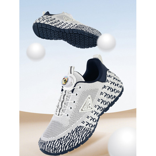 高爾夫球鞋男士休閒運動鞋子透氣防滑輕便無釘鞋Golf高爾夫訓練鞋