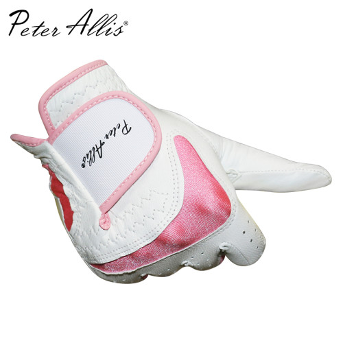 進口雙面羊皮高爾夫手套印尼小羊皮男女高爾夫球手套兒童雙手真皮