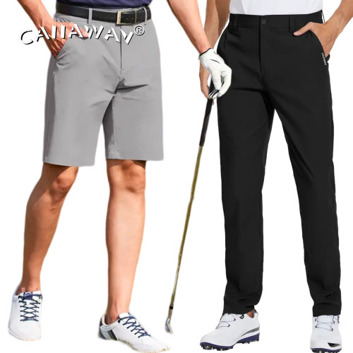 直筒褲休閒防潑水設計時尚潮流商務運動兩穿男士褲子直筒褲golf