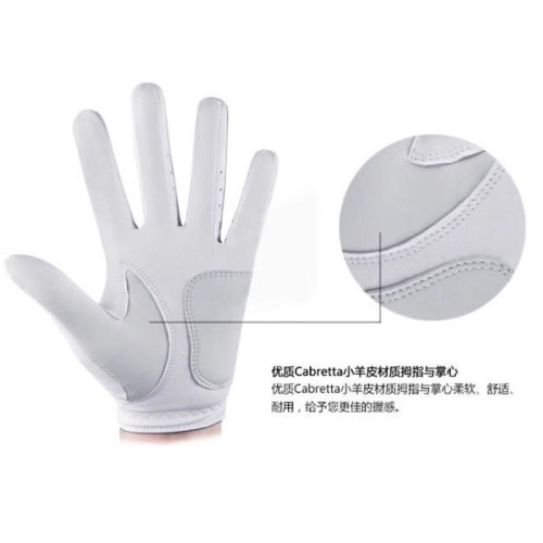 男士高爾夫手套手掌羊皮耐磨運動Golf球手指套防滑左手透氣gloves