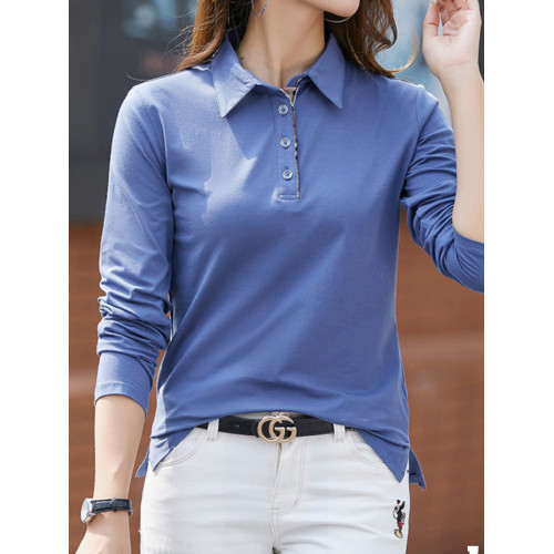 秋裝高爾夫女上衣戶外休閒運動時尚修身顯瘦長袖T恤女裝速乾球服 秋裝高爾夫女上衣戶外休閒運動時尚修身顯瘦長袖T恤女裝速乾球服