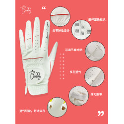 高爾夫手套可觸控螢幕高爾夫手套女透氣防滑耐磨納米超纖高爾夫球手套