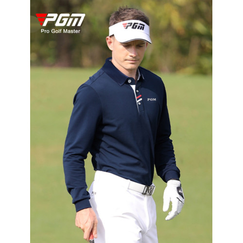 特價PGM秋冬高爾夫球衣服男長袖t恤彈力golf球上衣翻領Polo衫 特價PGM秋冬高爾夫球衣服男長袖t恤彈力golf球上衣翻領Polo衫