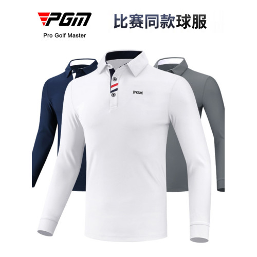 特價PGM秋冬高爾夫球衣服男長袖t恤彈力golf球上衣翻領Polo衫 特價PGM秋冬高爾夫球衣服男長袖t恤彈力golf球上衣翻領Polo衫