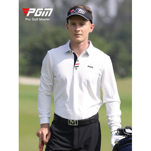 特價PGM秋冬高爾夫球衣服男長袖t恤彈力golf球上衣翻領Polo衫 特價PGM秋冬高爾夫球衣服男長袖t恤彈力golf球上衣翻領Polo衫