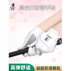 caiton高爾夫手套女款魔術貼下場專用比賽golf球透氣耐磨防滑手套