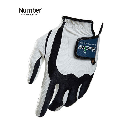 Number高爾夫手套男士女士可配左右手伸縮魔術手套PU