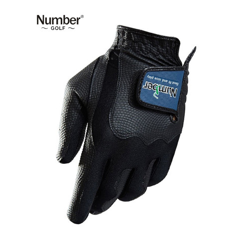 Number高爾夫手套男士女士可配左右手伸縮魔術手套PU