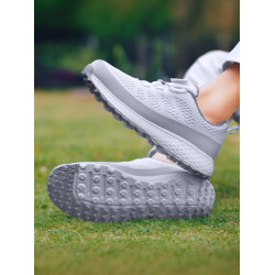 森歌高爾夫 球鞋男舒適防水旋鈕釦網面透氣防滑固定釘戶外運動鞋