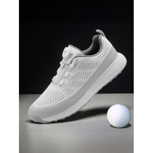 森歌高爾夫 球鞋男舒適防水旋鈕釦網面透氣防滑固定釘戶外運動鞋 森歌高爾夫 球鞋男舒適防水旋鈕釦網面透氣防滑固定釘戶外運動鞋