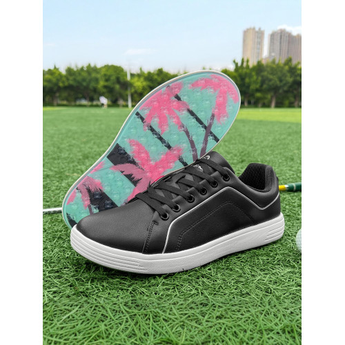 新款男士高爾夫球鞋板鞋戶外運動鞋輕便休閒防滑固定釘訓練鞋 新款男士高爾夫球鞋板鞋戶外運動鞋輕便休閒防滑固定釘訓練鞋