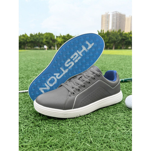 新款男士高爾夫球鞋板鞋戶外運動鞋輕便休閒防滑固定釘訓練鞋 新款男士高爾夫球鞋板鞋戶外運動鞋輕便休閒防滑固定釘訓練鞋