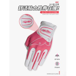 新款Honma高爾夫手套女雙手超彈伸縮膠囊魔術手套 時尚透氣舒適