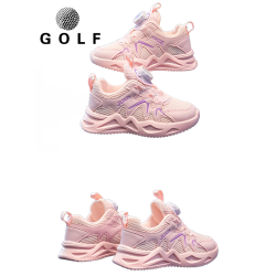 兒童高爾夫球鞋防水運動鞋子女童秋冬小白鞋百搭golf透氣防滑耐磨