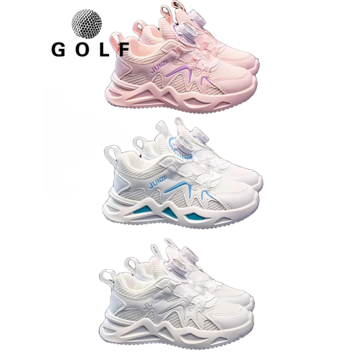 兒童高爾夫球鞋防水運動鞋子女童秋冬小白鞋百搭golf透氣防滑耐磨 兒童高爾夫球鞋防水運動鞋子女童秋冬小白鞋百搭golf透氣防滑耐磨