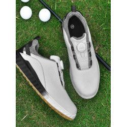 GUOOGUL高爾夫球鞋休閒運動鞋男女戶外防水防滑男鞋旋轉紐釦女鞋