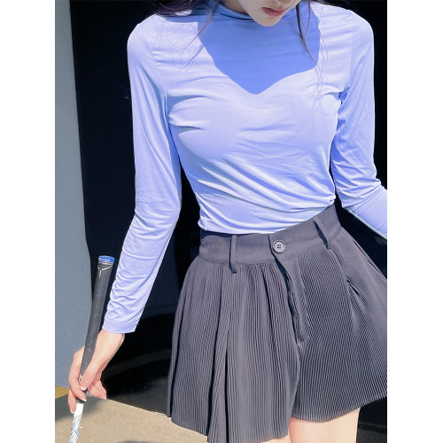 NIEFLE高爾夫球衣女夏長袖防曬冰絲衣打底衣速乾透氣修身彈力顯瘦 NIEFLE高爾夫球衣女夏長袖防曬冰絲衣打底衣速乾透氣修身彈力顯瘦