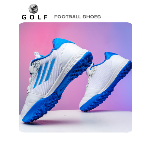 新兒童高爾夫鞋女童旋轉鞋帶運動球鞋夏季青少年男童防滑透氣鞋子