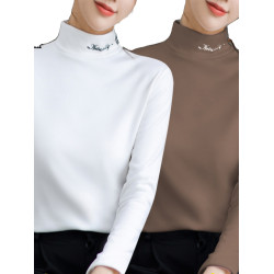 高爾夫女裝長袖T恤春秋冬保暖高彈力打底衫保暖衣 Golf球衣服裝女