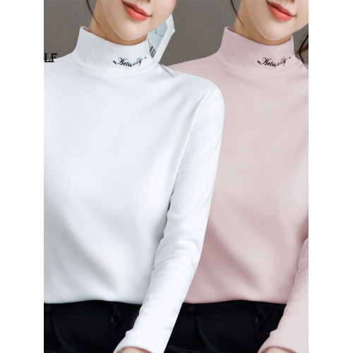 高爾夫女裝長袖T恤春秋冬保暖高彈力打底衫保暖衣 Golf球衣服裝女