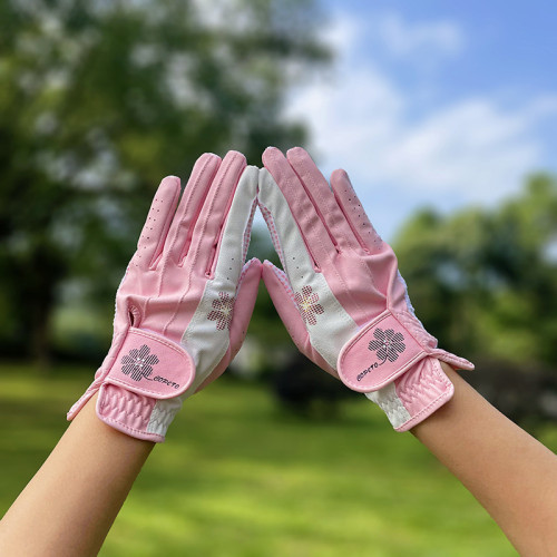 韓版七葉花高爾夫手套女士款透氣防滑單雙手耐磨護手高爾夫球手套