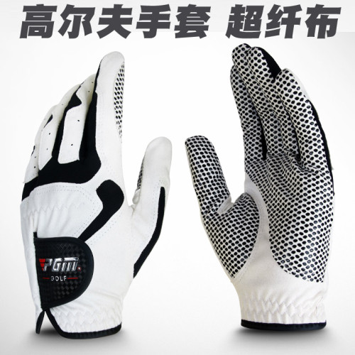 高爾夫球手套男士布手套 透氣柔軟超纖細布防滑左手單支