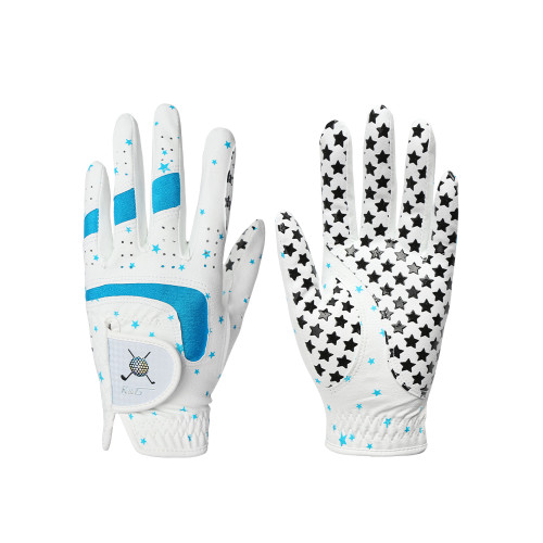 兒童高爾夫手套男童女童春秋小羊皮柔軟舒適防滑耐磨golf手套一雙