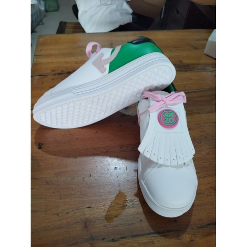 Ga高爾夫韓國防水休閒訓練女鞋可愛固定釘防滑透氣無釘球鞋流蘇