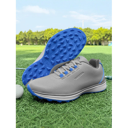 新款戶外男鞋百搭運動休閒舒適高爾夫系帶固定訂防滑耐磨球鞋 新款戶外男鞋百搭運動休閒舒適高爾夫系帶固定訂防滑耐磨球鞋