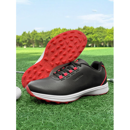 新款戶外男鞋百搭運動休閒舒適高爾夫系帶固定訂防滑耐磨球鞋 新款戶外男鞋百搭運動休閒舒適高爾夫系帶固定訂防滑耐磨球鞋