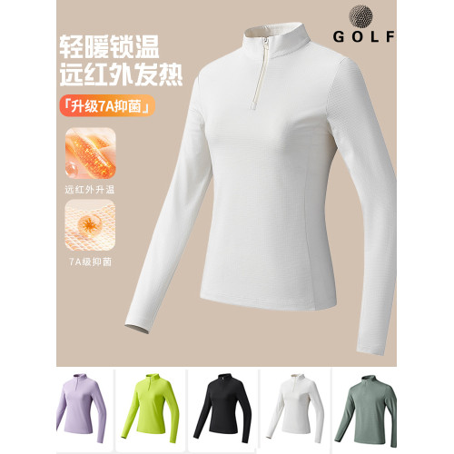 高爾夫長袖t恤女GOLF球衣服女T恤2025春秋冬新款polo衫休閒運動衣