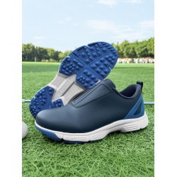 韓版高爾夫球鞋男士戶外防水透氣運動流蘇復古英倫風拉鍊鞋帶男鞋