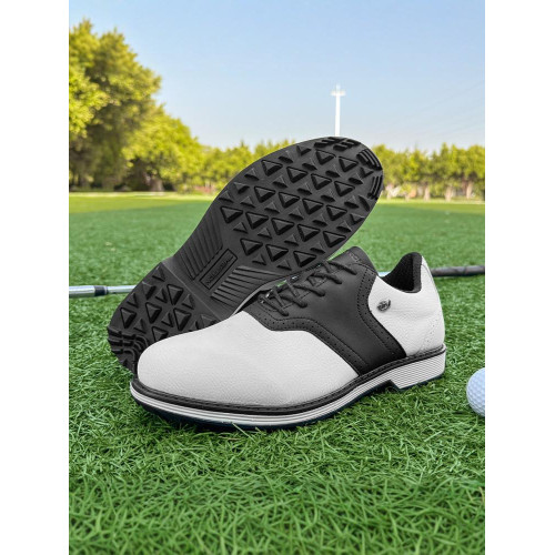 戶外新款低幫布洛克男士高爾夫球鞋防滑固定釘防水鞋休閒系帶男鞋 戶外新款低幫布洛克男士高爾夫球鞋防滑固定釘防水鞋休閒系帶男鞋