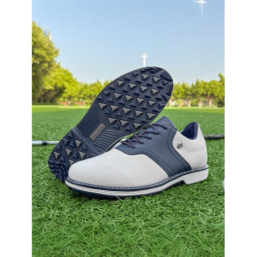 戶外新款低幫布洛克男士高爾夫球鞋防滑固定釘防水鞋休閒系帶男鞋 戶外新款低幫布洛克男士高爾夫球鞋防滑固定釘防水鞋休閒系帶男鞋