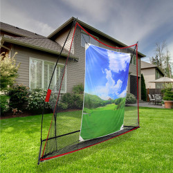 高爾夫練習網打擊布目標布練習靶心揮桿目標布全彩消音打擊布