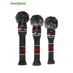 高爾夫球桿套 條紋針織毛線鐵桿套135號木桿頭套推桿球道木保護套