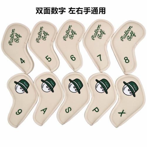 雙面數字漁夫帽高爾夫鐵桿套 木推桿套 高爾夫球桿套桿頭套保護套 雙面數字漁夫帽高爾夫鐵桿套 木推桿套 高爾夫球桿套桿頭套保護套