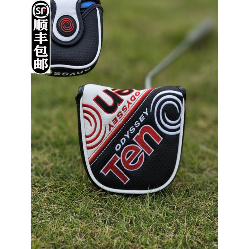 ODYSSEY奧德賽牛角一字推桿套 高爾夫桿套 桿頭套 球頭保護帽套 ODYSSEY奧德賽牛角一字推桿套 高爾夫桿套 桿頭套 球頭保護帽套