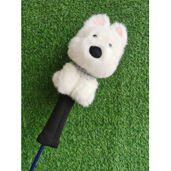 可愛西高地狗高爾夫球桿套一號木帽套小木桿桿頭保護套高爾夫用品