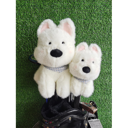 可愛西高地狗高爾夫球桿套一號木帽套小木桿桿頭保護套高爾夫用品 可愛西高地狗高爾夫球桿套一號木帽套小木桿桿頭保護套高爾夫用品