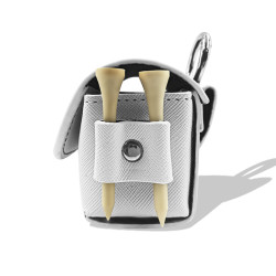 pilamallues高爾夫球袋GOLF腰包PU配件包高爾夫球小腰包球套