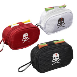 尚邊高爾夫球包 迷你小球袋韓版骷髏頭收納袋配件包腰包可裝5顆球