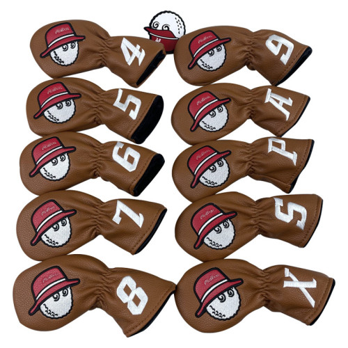 漁夫帽子原單高爾夫球桿套桿頭套鐵桿套球桿保護套球頭套男女通用 漁夫帽子原單高爾夫球桿套桿頭套鐵桿套球桿保護套球頭套男女通用