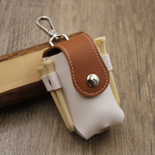 日韓高爾夫球皮套戶外高爾夫球收納腰包拼色高爾夫裝球包球袋