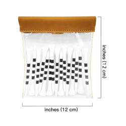 高爾夫球包 自動閉合球釘收納袋 腰包 PVC果嶺叉球tee馬克收納包